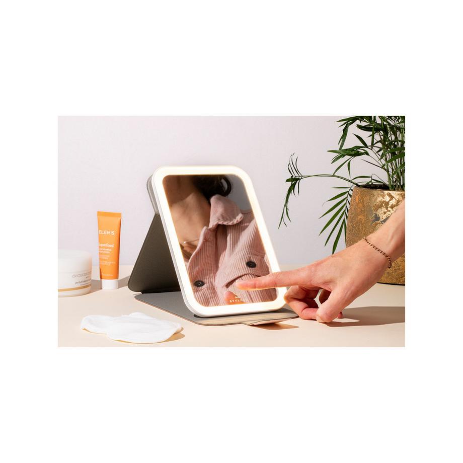 STYLPRO Stylpro Pink Travel LED Mirror Kleiner LED-Reisespiegel 