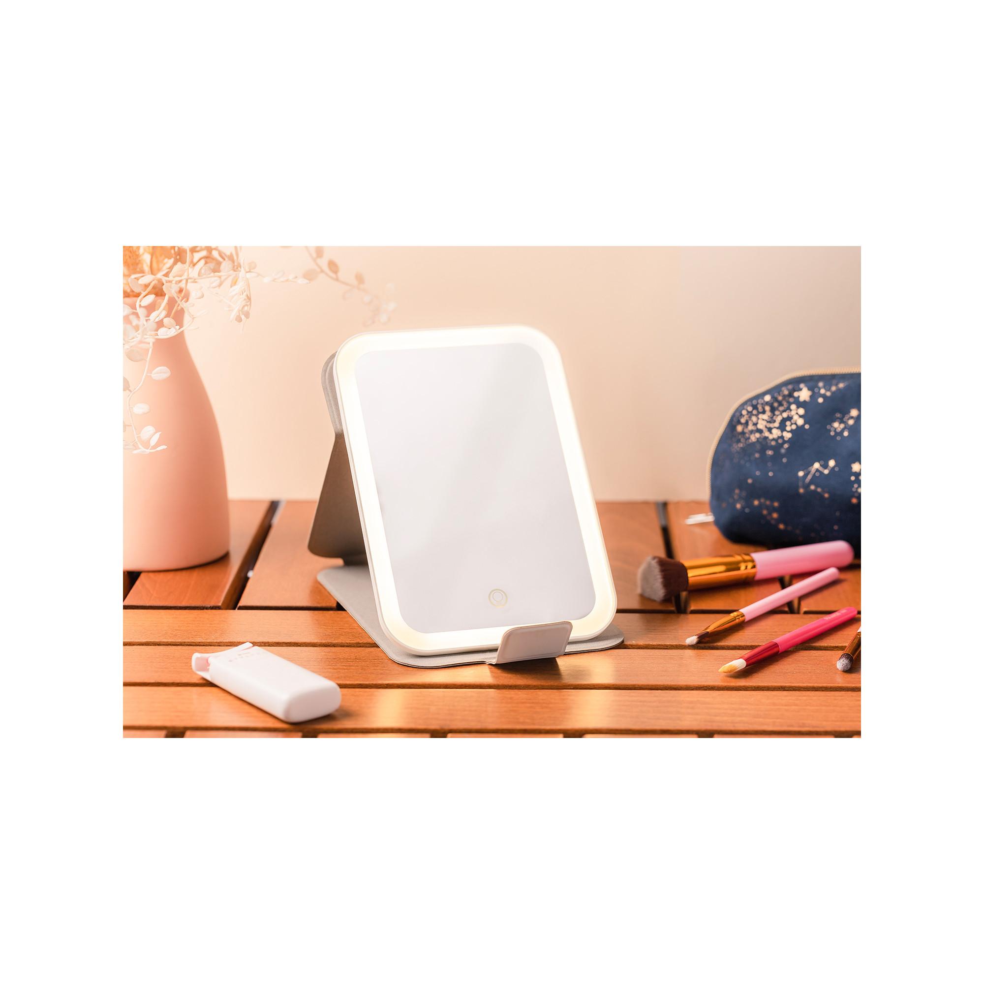 STYLPRO Stylpro Pink Travel LED Mirror Kleiner LED-Reisespiegel 