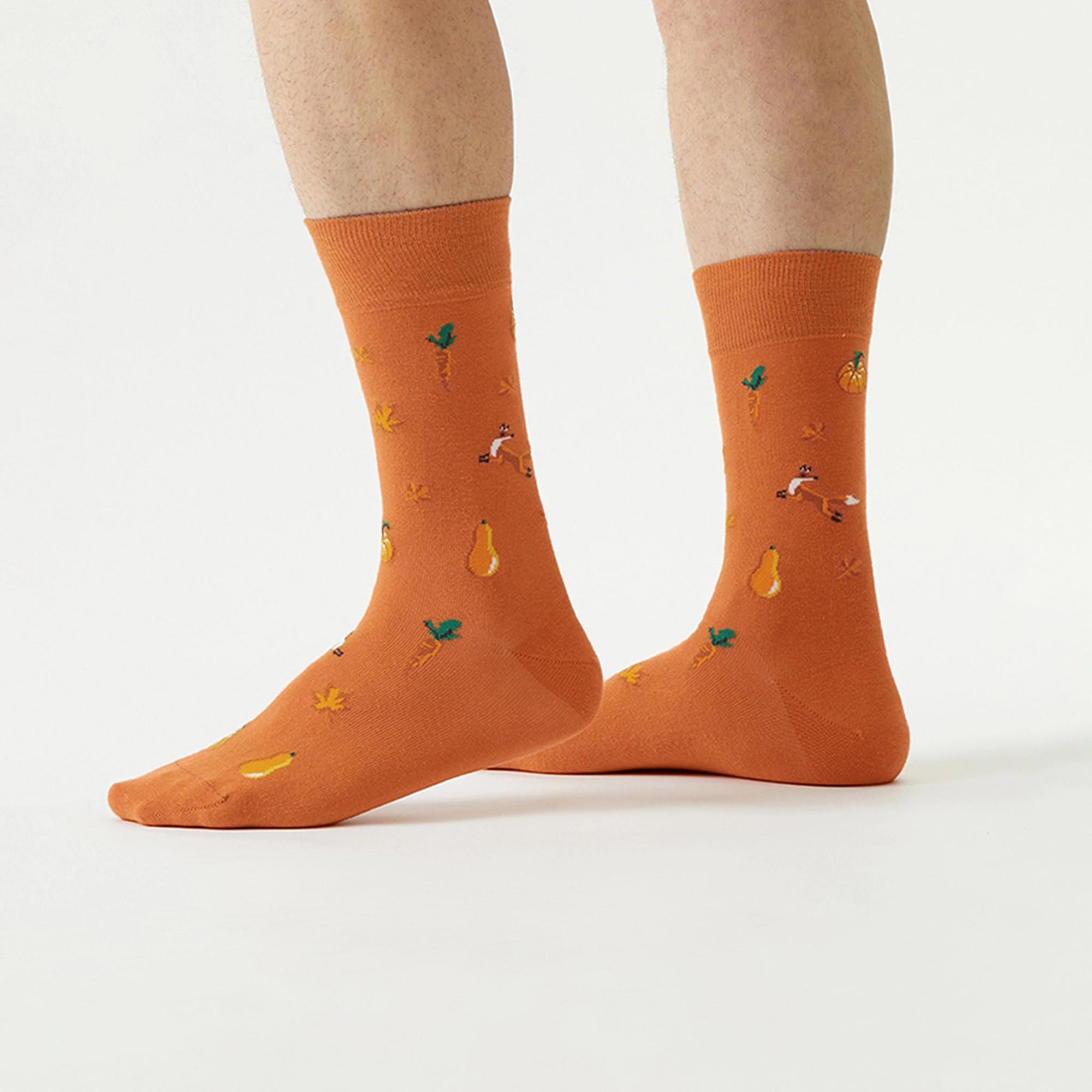 von Jungfeld Kürbis Chaussettes 