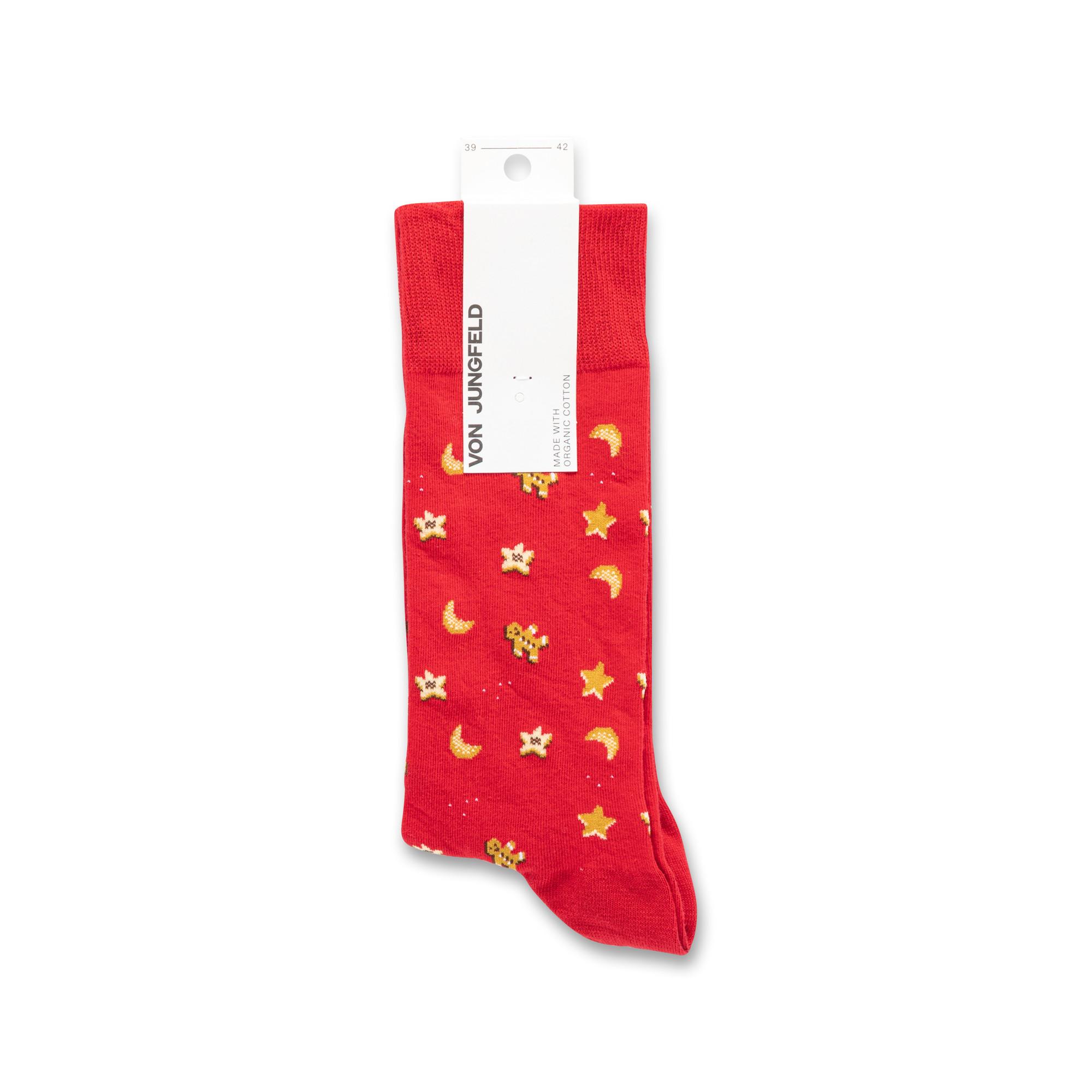 von Jungfeld Cookie Chaussettes Motif Noël  