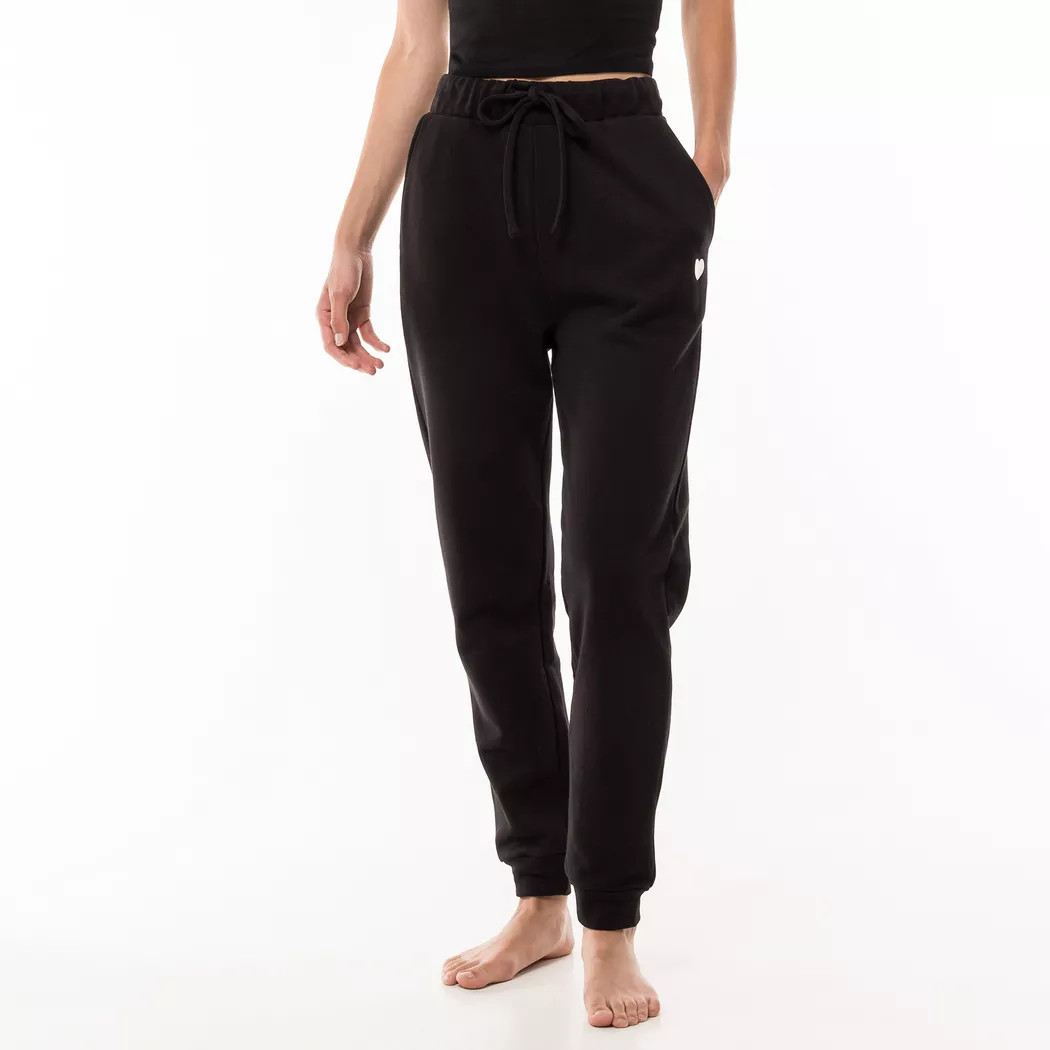 Manor Woman - Lange Pyjamahose, für Damen, Black, Größe XL