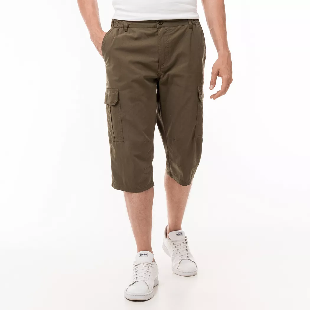 Manor Man - Hose, Regular Fit, 3/4-Länge, für Herren, Khaki, Größe XXL