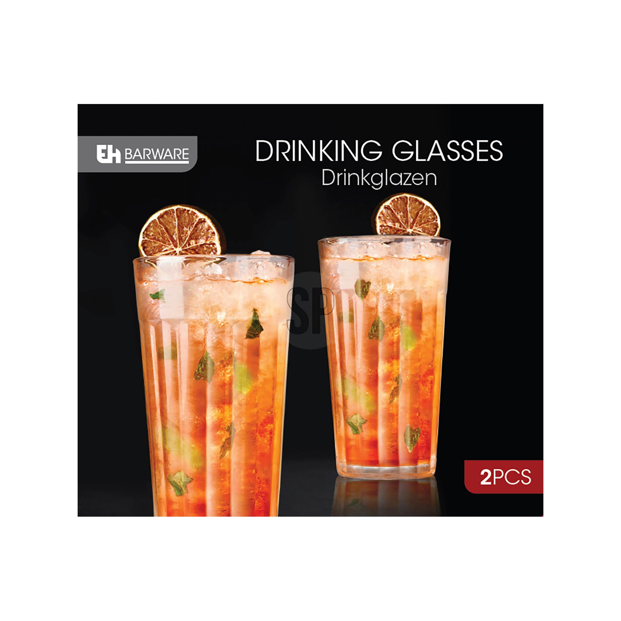 Excellent Houseware Bicchiere da long drink 2 pezzi Drink 