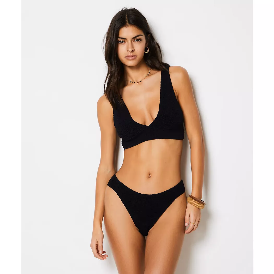 Etam - Bikini Unterteil, taillenhoher Slip, für Damen, Black, Größe Onesize