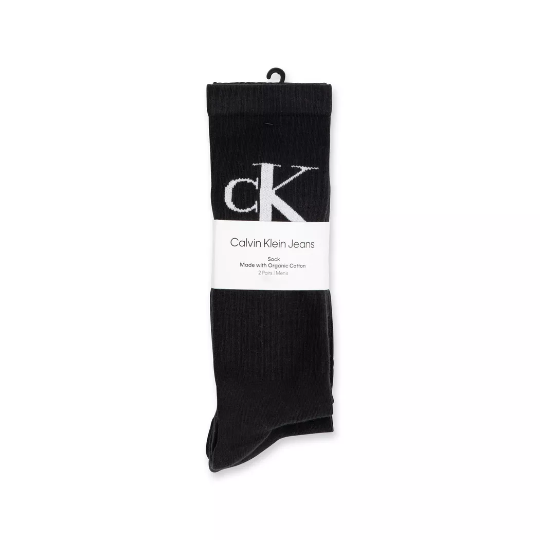 Calvin Klein - Duopack, wadenlange Socken, für Herren, Black, Größe 39-42