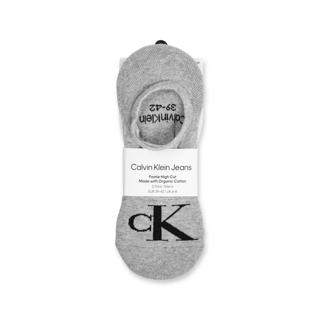 Calvin Klein - Duopack, Sneaker Socken, für Herren, Hellgrau, Größe 39-42