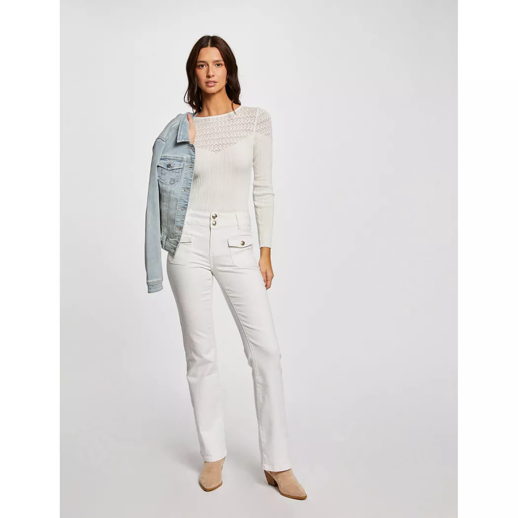 Morgan - Hose, für Damen, Ecru, Größe 36