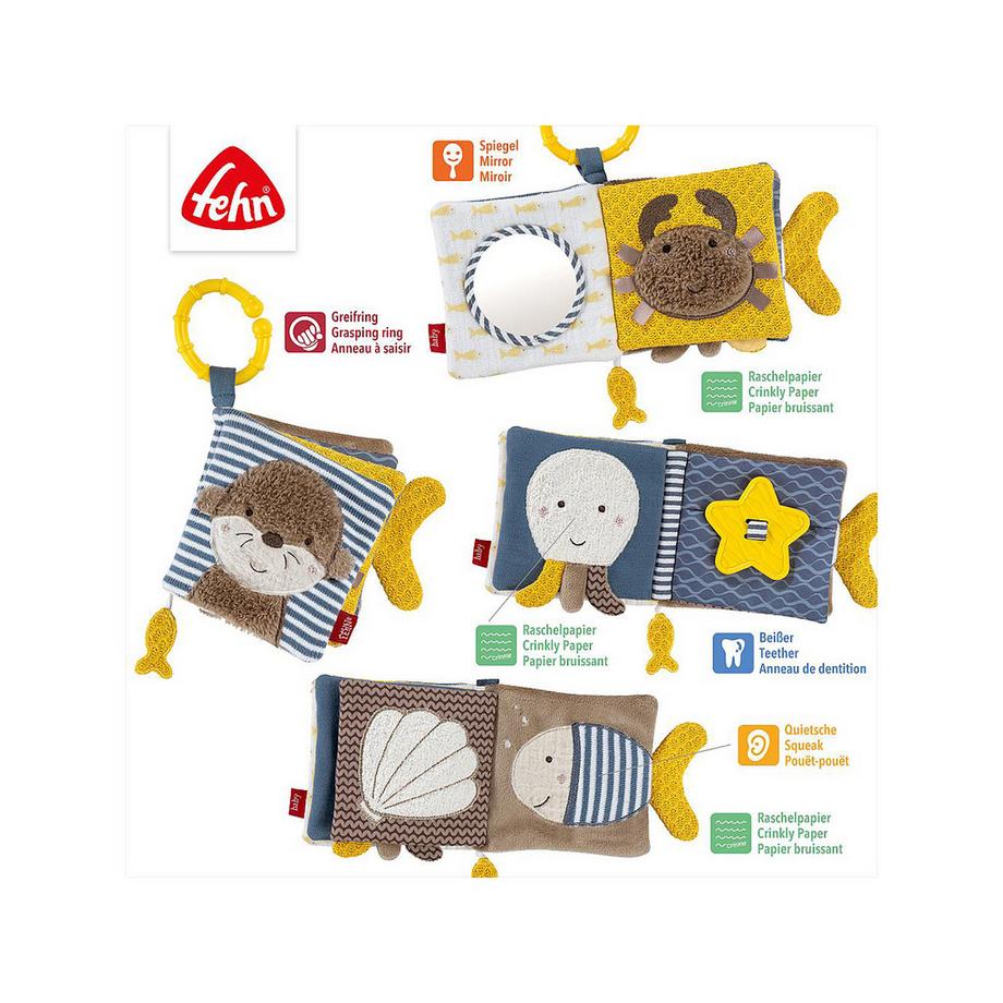 Fehn  Livre d'éveil en peluche 