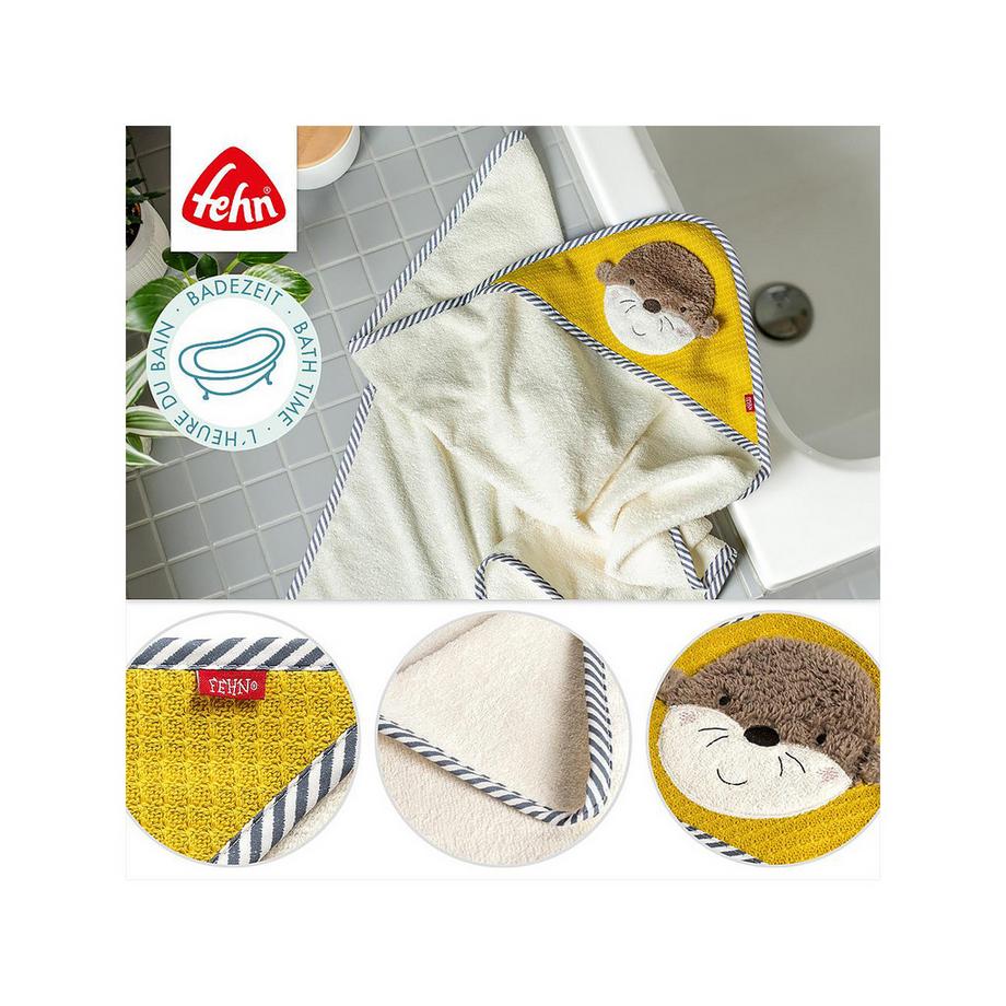 Fehn Otter Theo Kapuzenbadetuch 