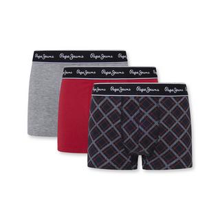Pepe Jeans London Tartan TK 30 Lot de 3 Boxers  