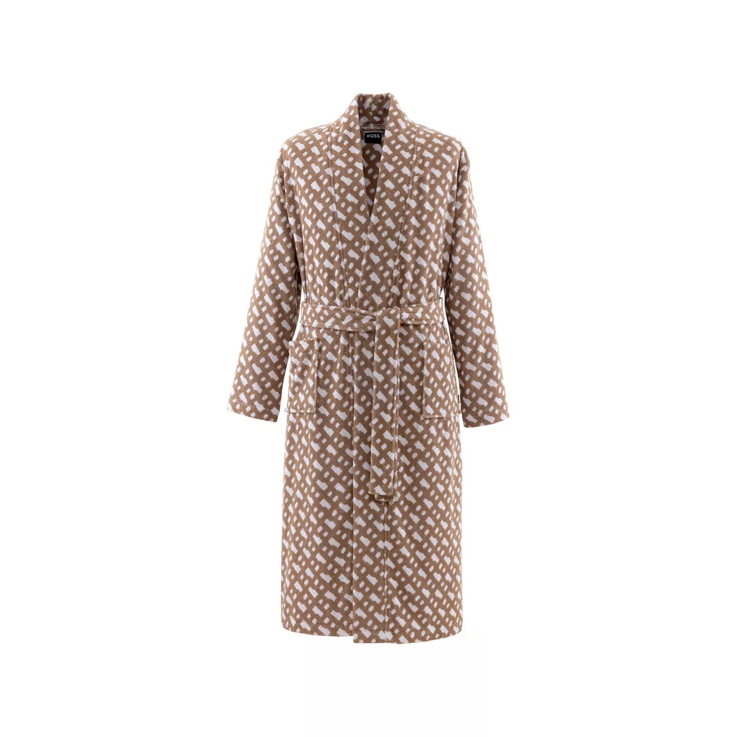 Hugo Boss - Bademantel, unisex, für Damen, Camel, Größe L/XL