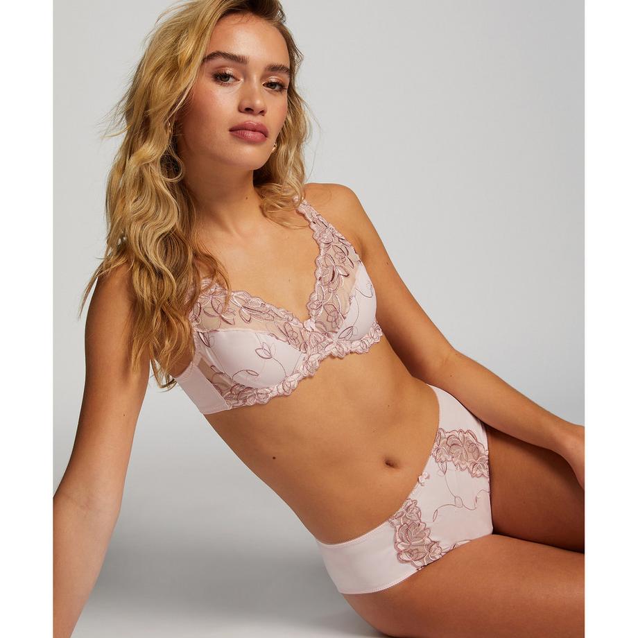 Hunkemöller Soutien-gorge à armatures non-rembourré avec dentelle florale  