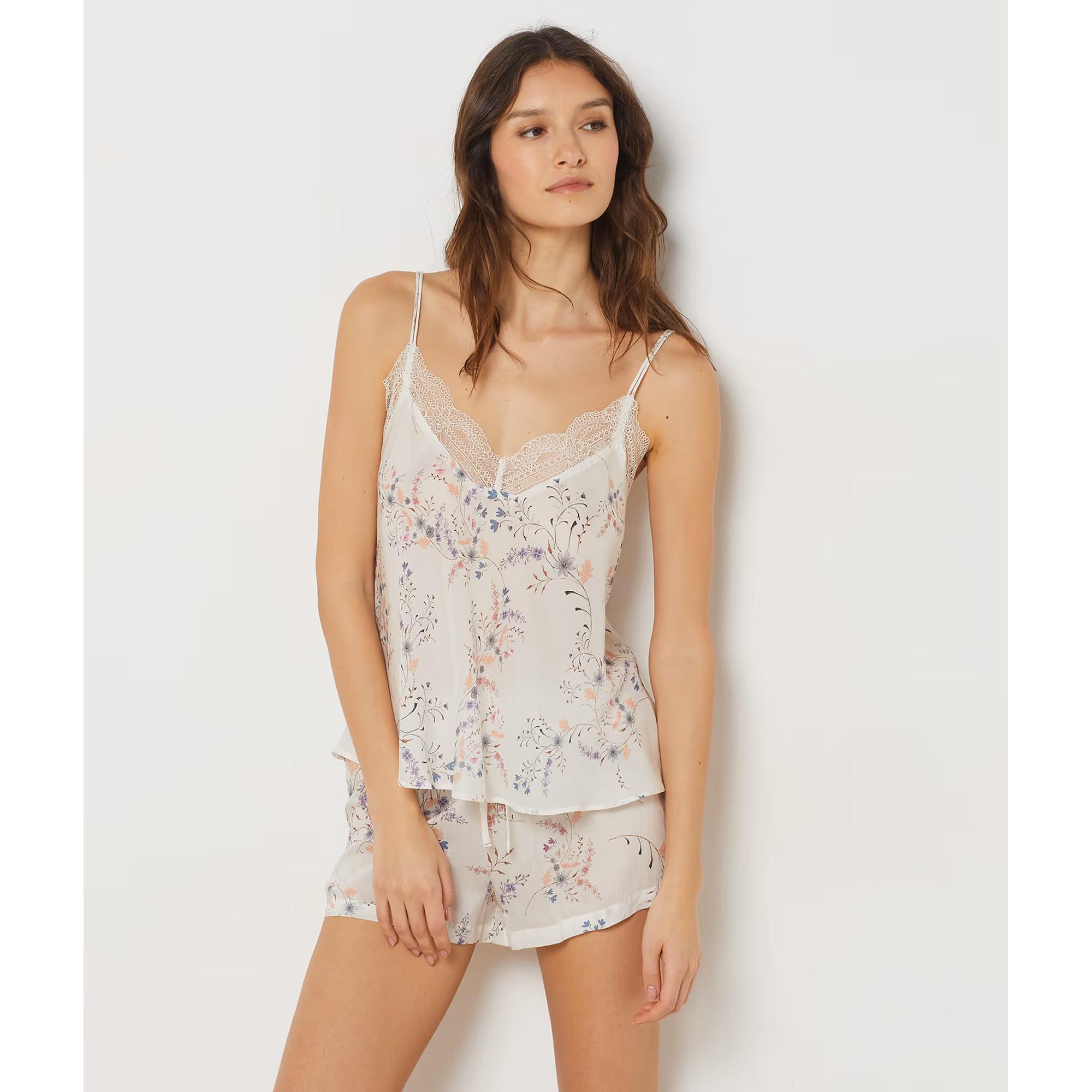 Image of Shorts Damen Violett Bedruckt L