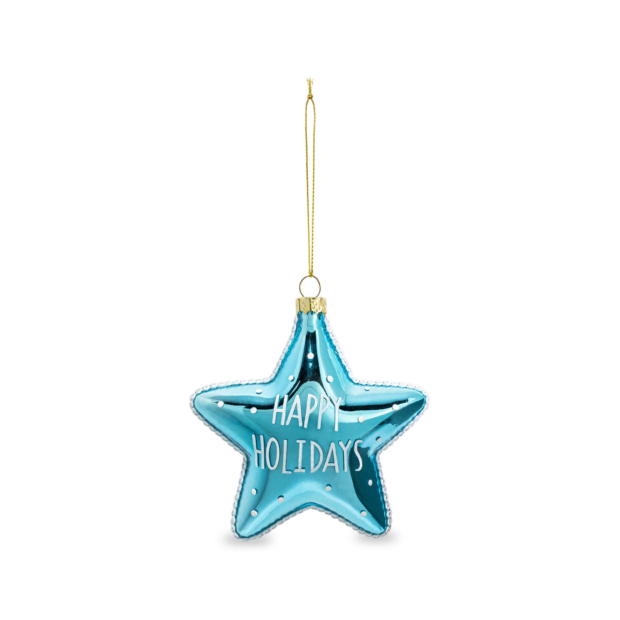 Manor Ornamento stella "Happy Holiday" 