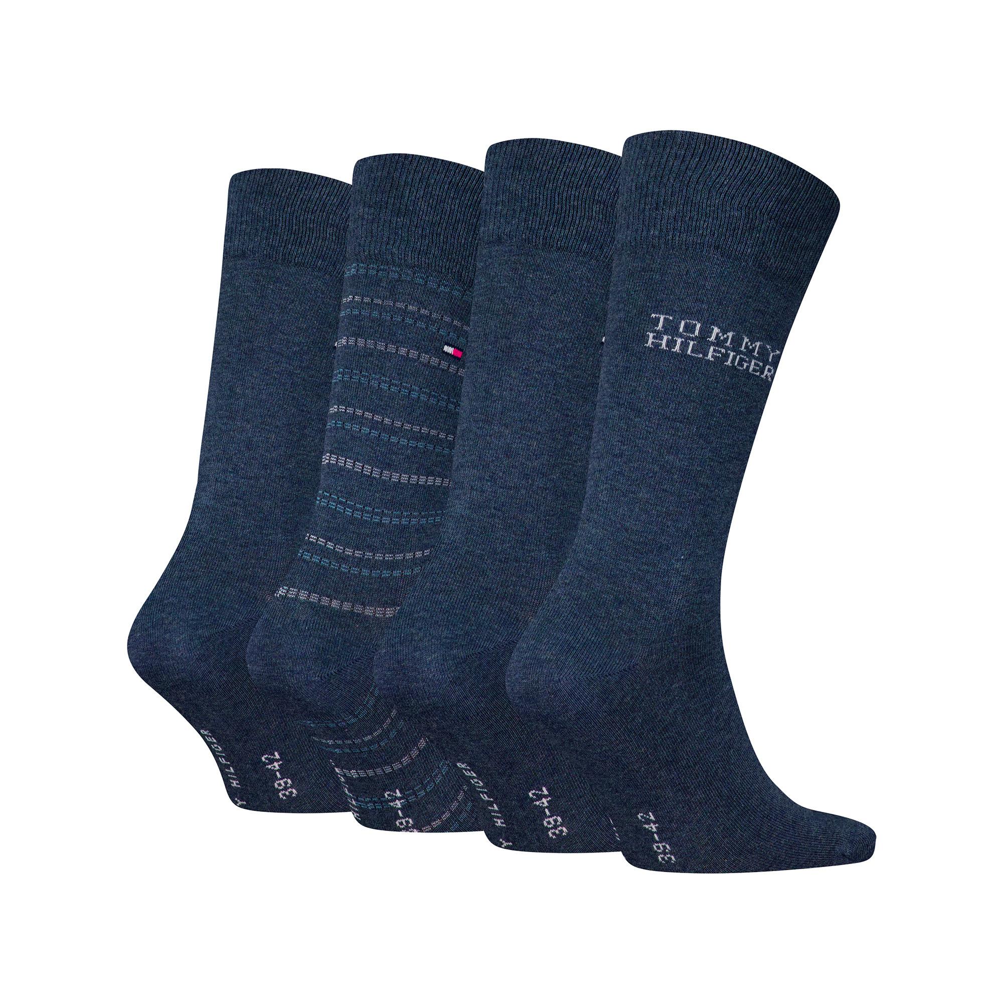 TOMMY HILFIGER 4P Giftset Multipack, chaussettes mollet 