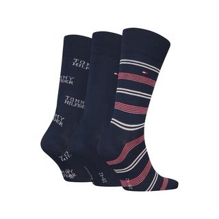 TOMMY HILFIGER 3P Giftset Lot de 3 paires de chaussettes, hauteur mollet 