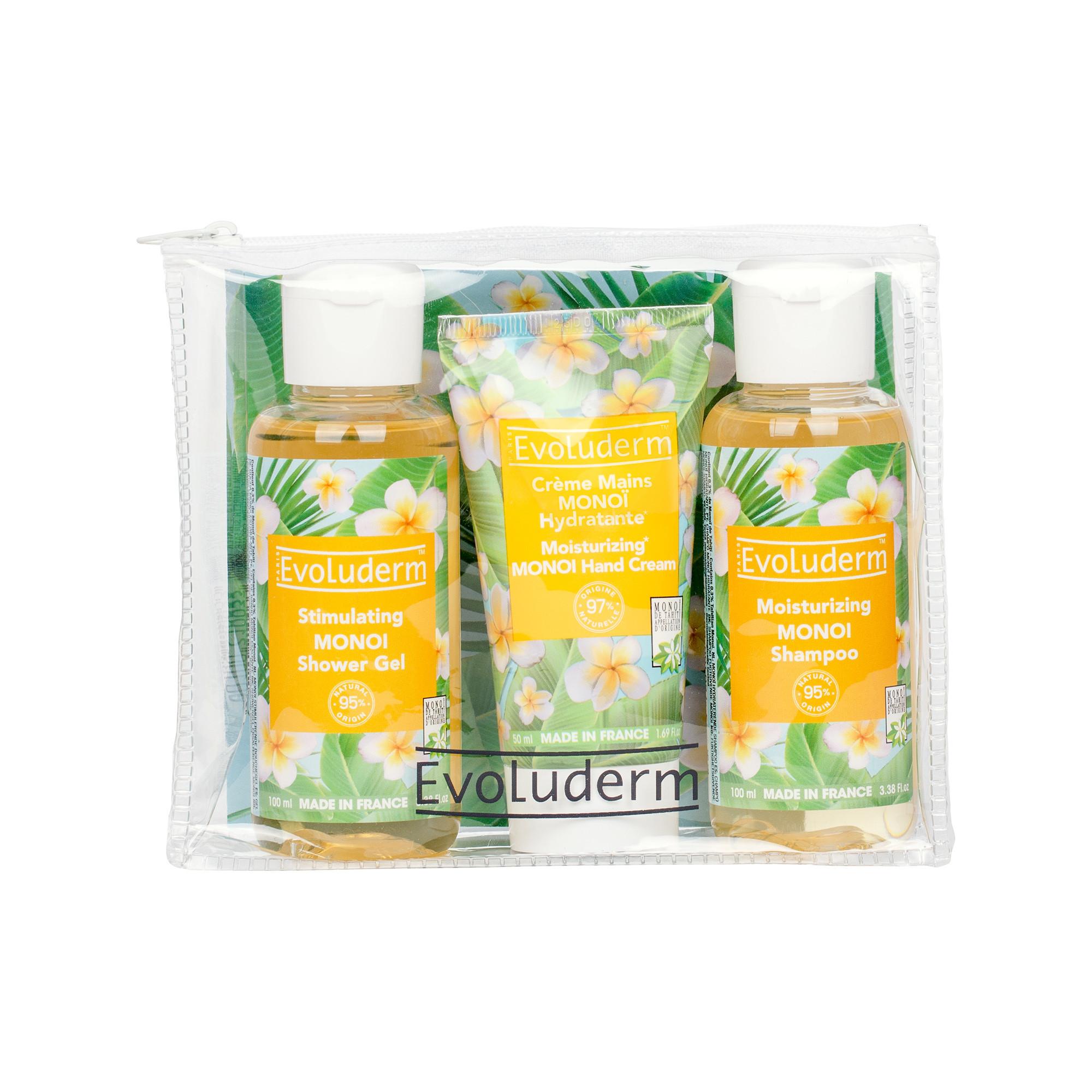 Image of Kit Monoi (duschgel + Handcreme + Shampoo) Unisex Set