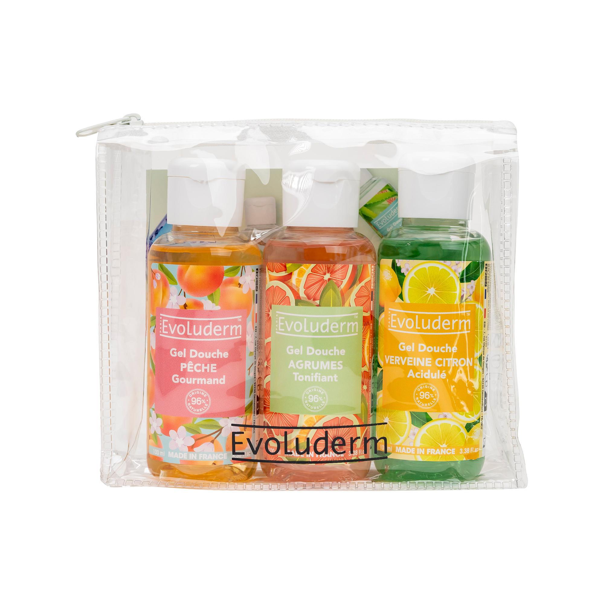 Image of Kit Duschgels Trio (zitrone + Zitrus + Pfirsich) Unisex Set