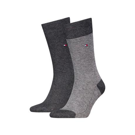 TOMMY HILFIGER Birdseye Wadenlange Socken Duopack  