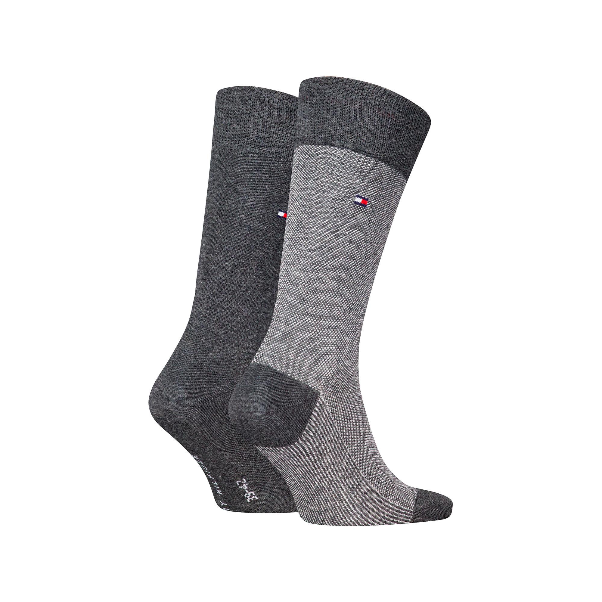 TOMMY HILFIGER TH MEN SOCK 2P BIRDEYE Lot de 2 paires de chaussettes, hauteur mollet 