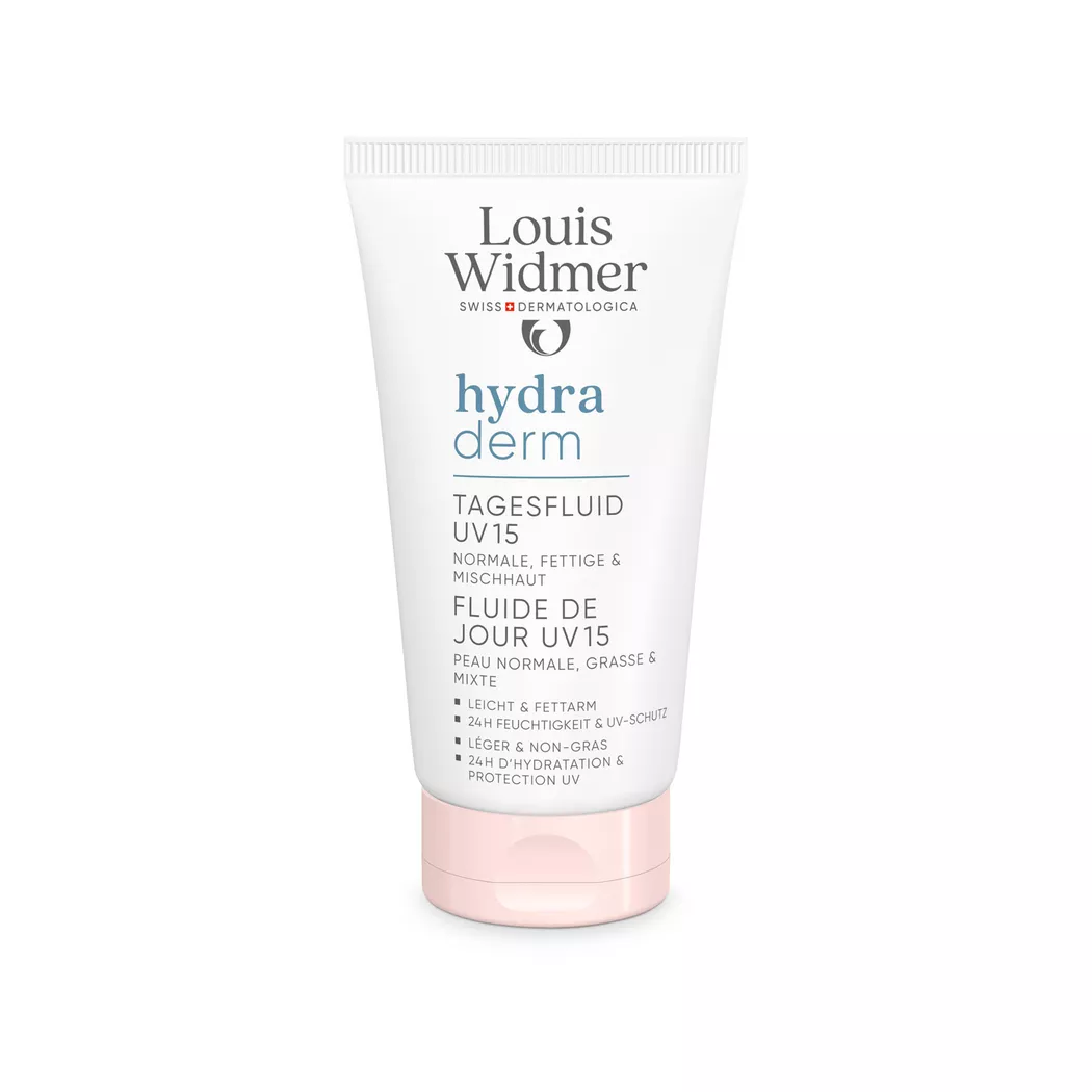 Louis Widmer hydraderm Tagesfluid UV 15 unparfümiert