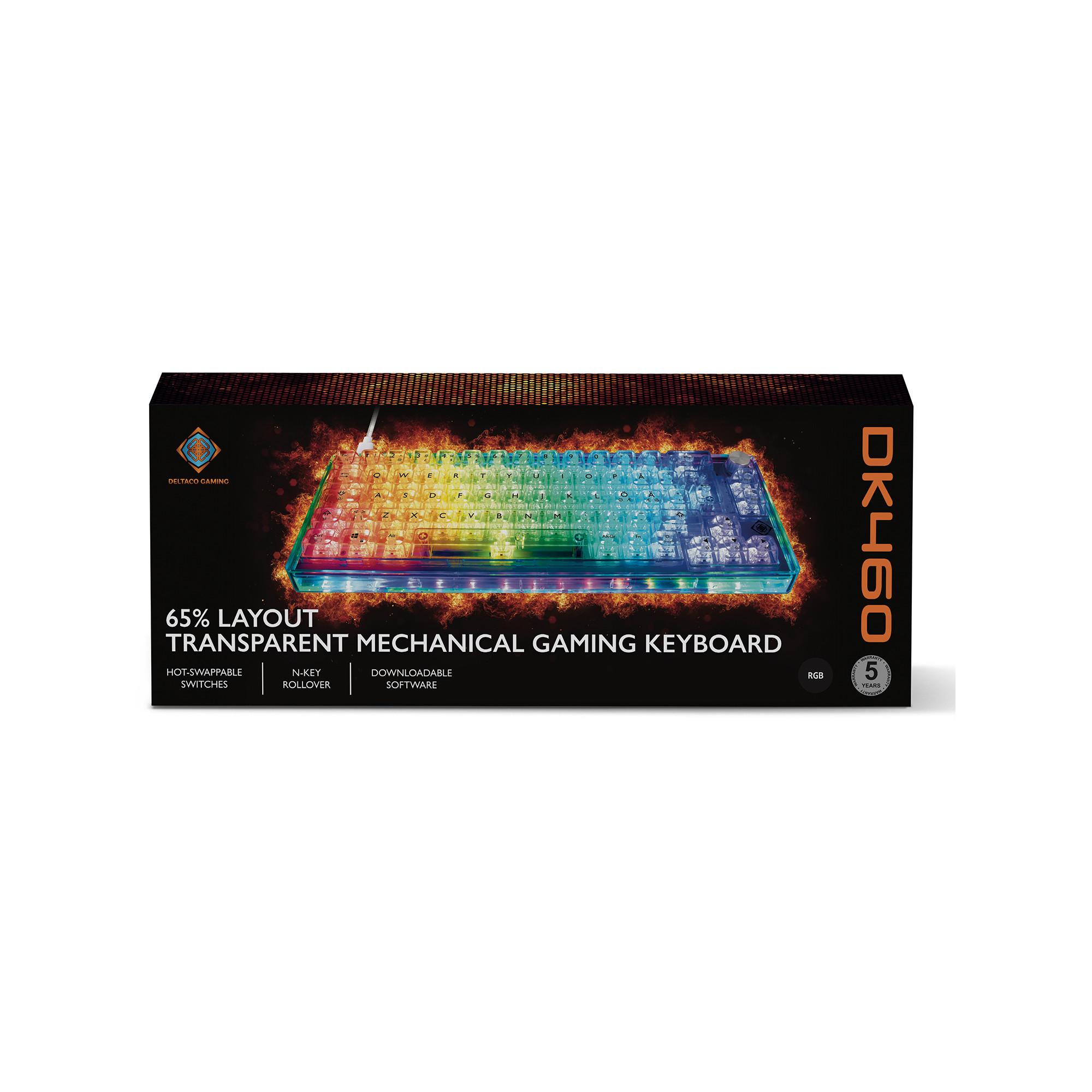 DELTACO TKL Gaming Keyboard mech Game-Bundle 