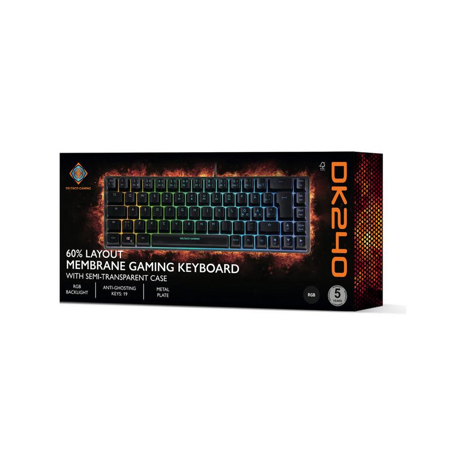 DELTACO TKL Gaming Keyboard membrane Clavier gaming 