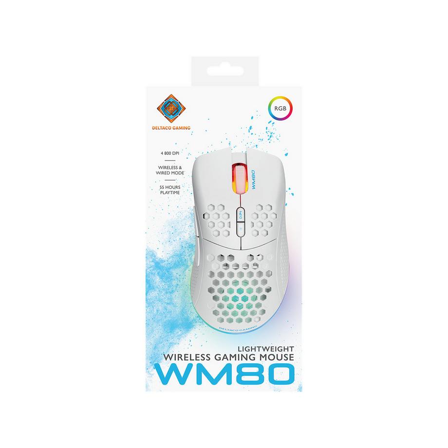 DELTACO Lightweight Gaming Mouse,RGB Souris gaming 