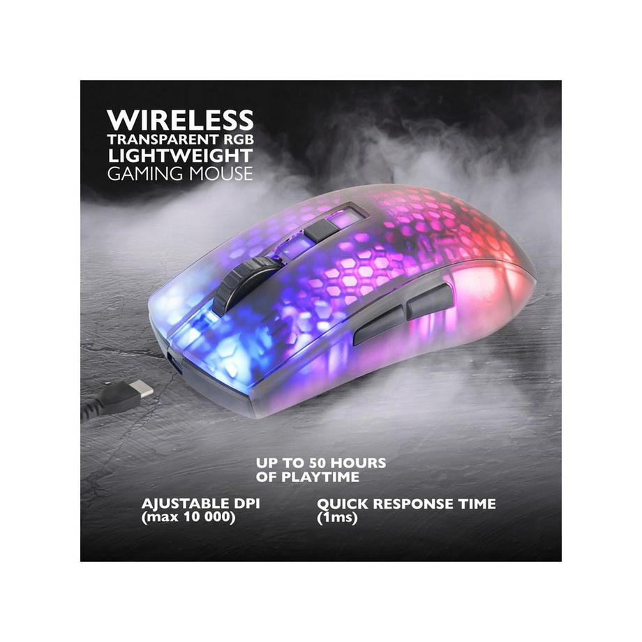 DELTACO Lightweight Mouse Wirel.RGB Souris gaming 