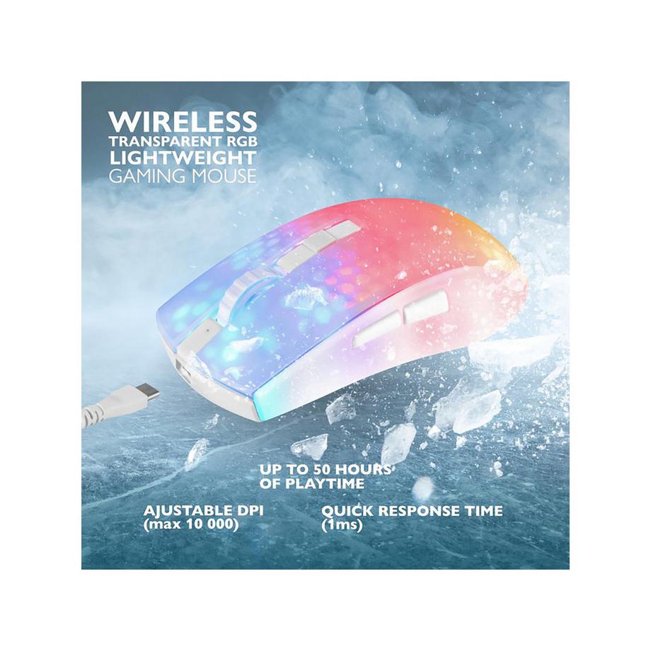 DELTACO Lightweight Mouse Wirel.RGB Gaming-Maus 