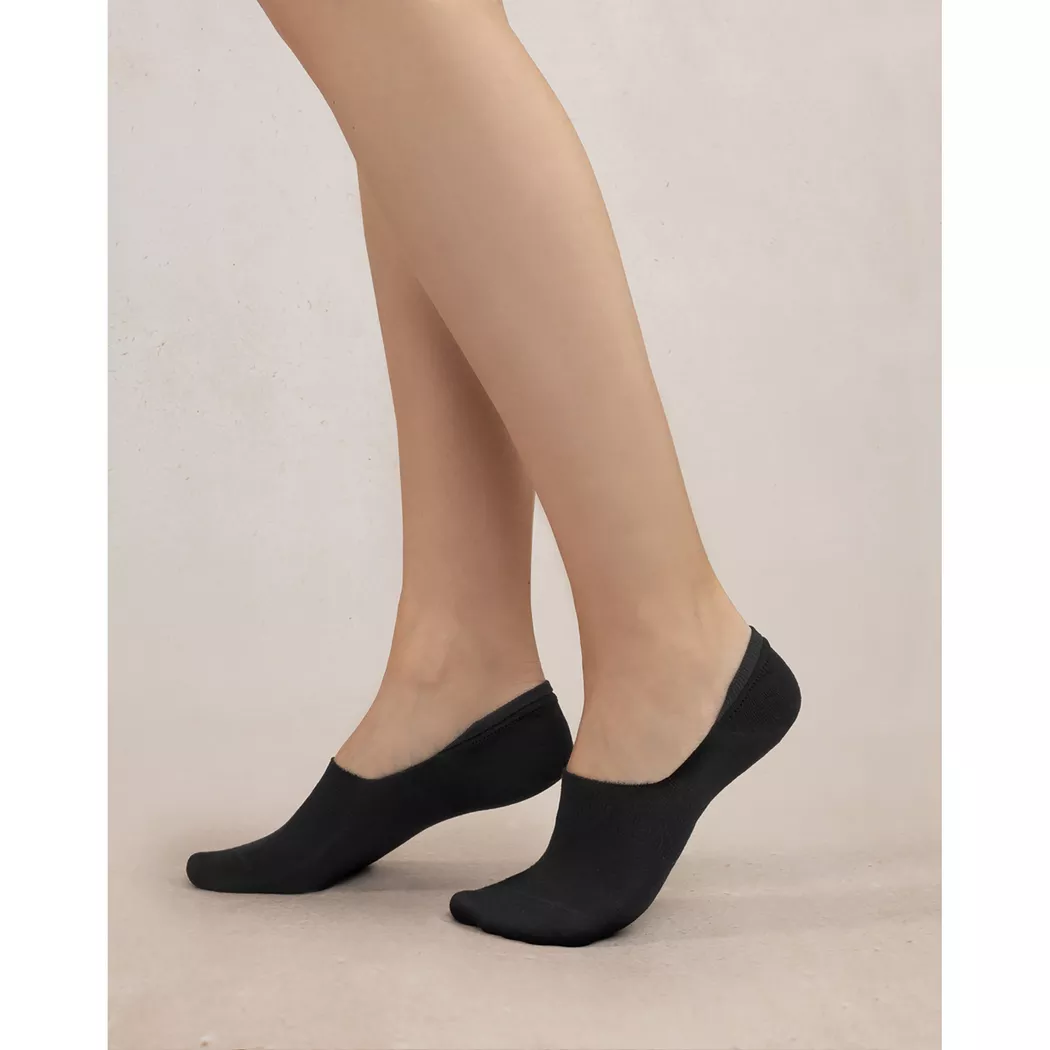 BLEU FORET - Duopack, Füsslinge, für Damen, Black, Größe 36-38 2