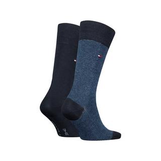 TOMMY HILFIGER TH MEN SOCK 2P BIRDEYE Lot de 2 paires de chaussettes, hauteur mollet 