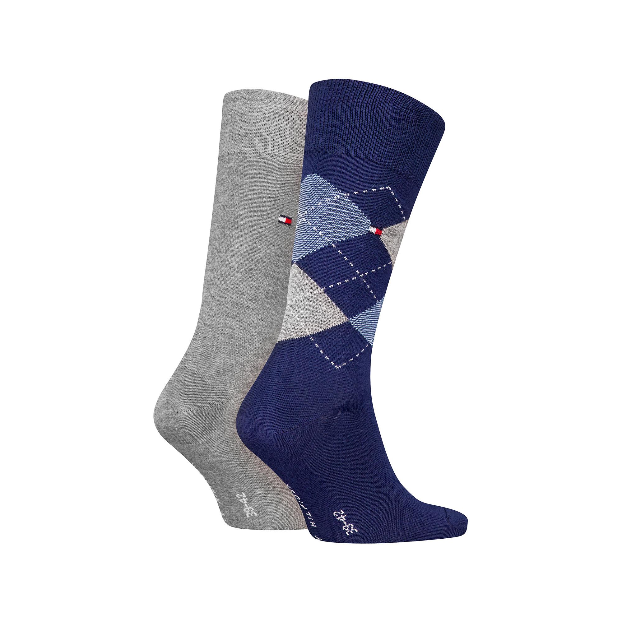 TOMMY HILFIGER TH MEN SMALL STRIPE SOCK 2P\n Duopack, wadenlange Socken 