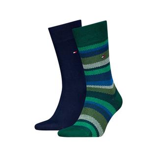 TOMMY HILFIGER TH MEN SOCK 2P HERRINGBONE STRIPE Gambaletti, 2-pack 