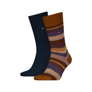 TOMMY HILFIGER TH MEN SOCK 2P HERRINGBONE STRIPE Gambaletti, 2-pack 