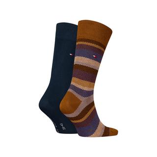 TOMMY HILFIGER TH MEN SOCK 2P HERRINGBONE STRIPE Gambaletti, 2-pack 