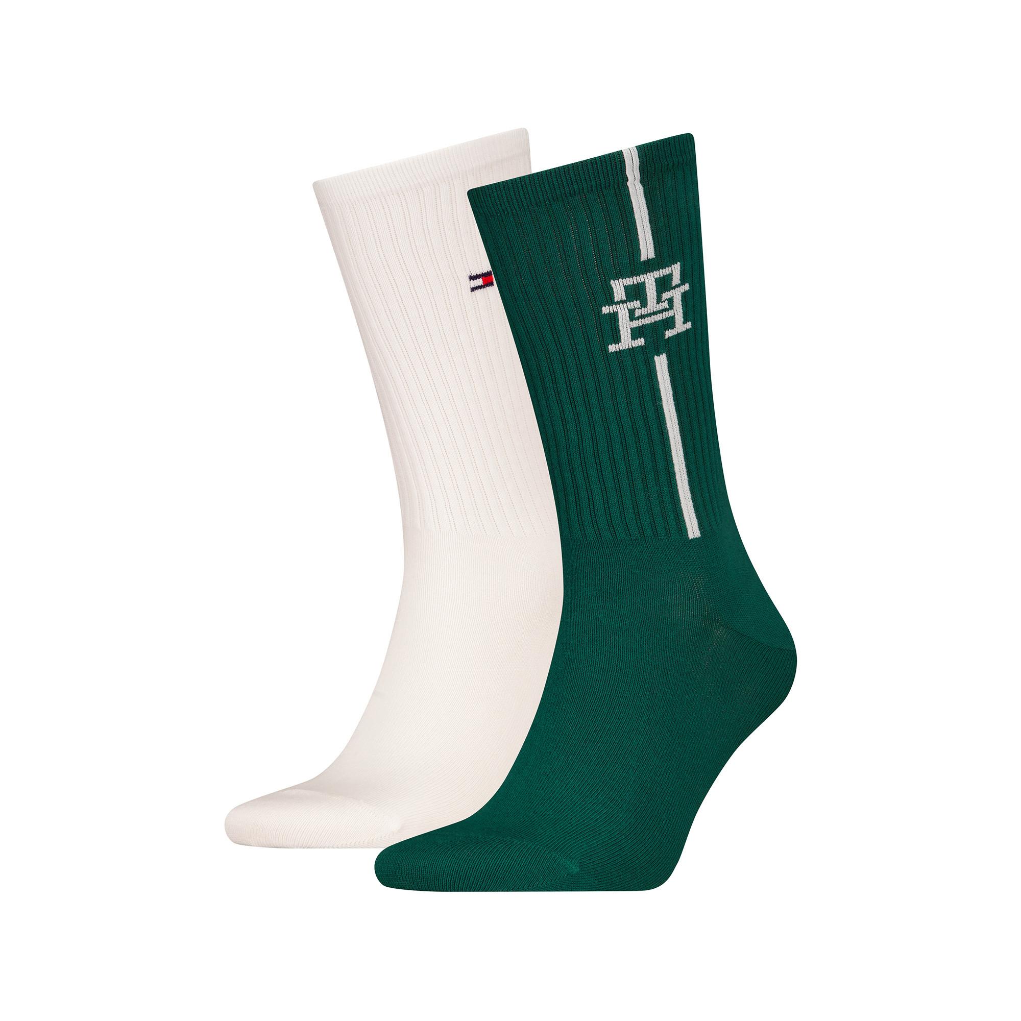 TOMMY HILFIGER TH MEN SOCK 2P MONOGRAM Duopack, wadenlange Socken 