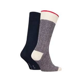 TOMMY HILFIGER TH MEN SOCK 2P MOULINE BOOTSOCKS Gambaletti, 2-pack 