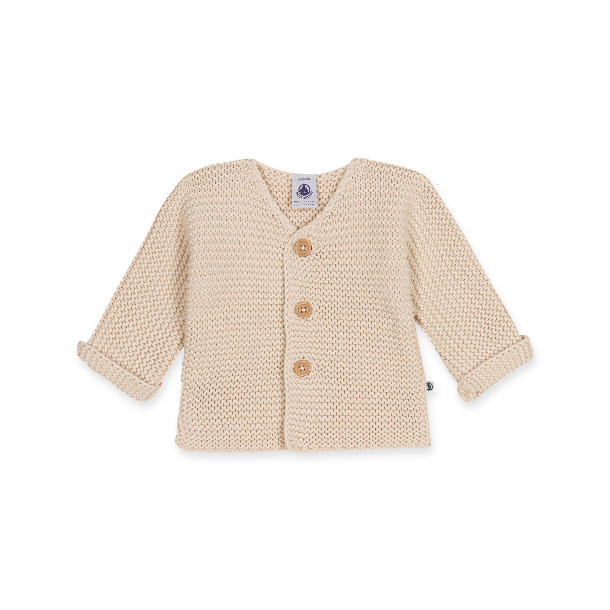 Image of Cardigan, Langarm, Grosse Grössen Unisex Ecru 12 mese