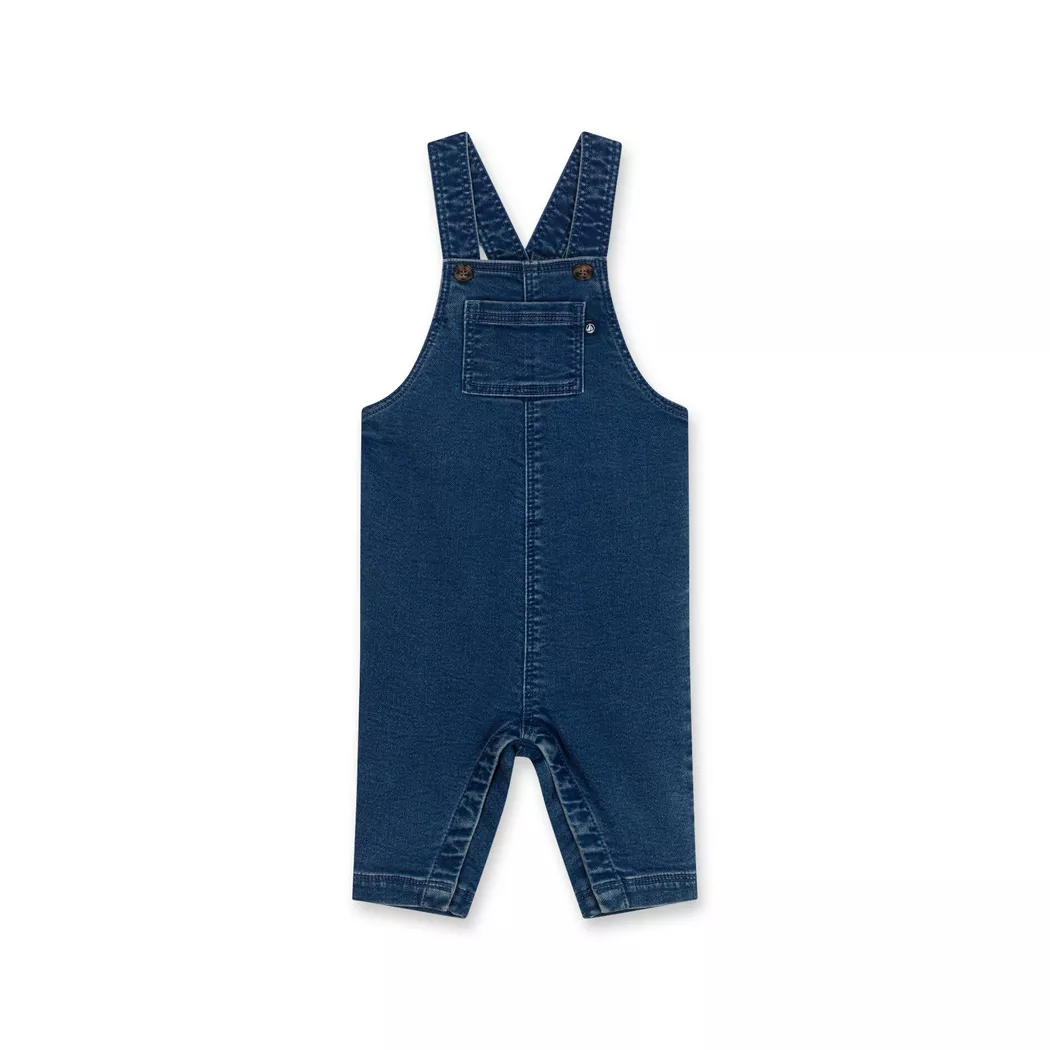 Petit Bateau - Latzhose, 36M, Blau Denim
