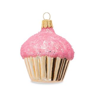 Manor Ornamento Cupcake rosa 