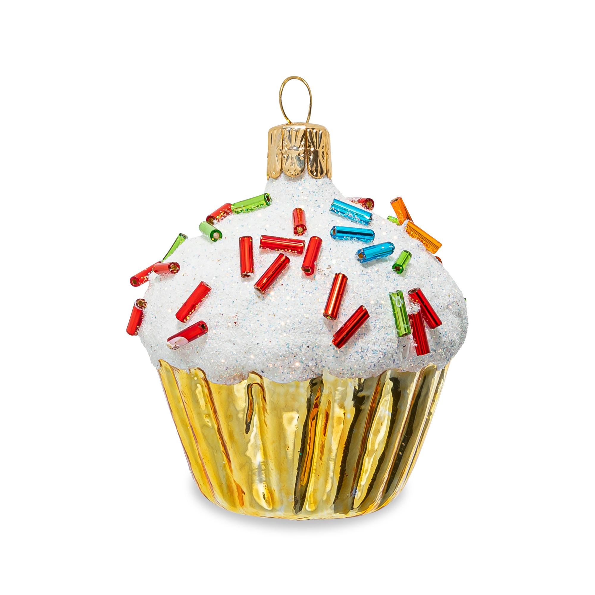 Manor Ornament Cupcake Regenbogen 