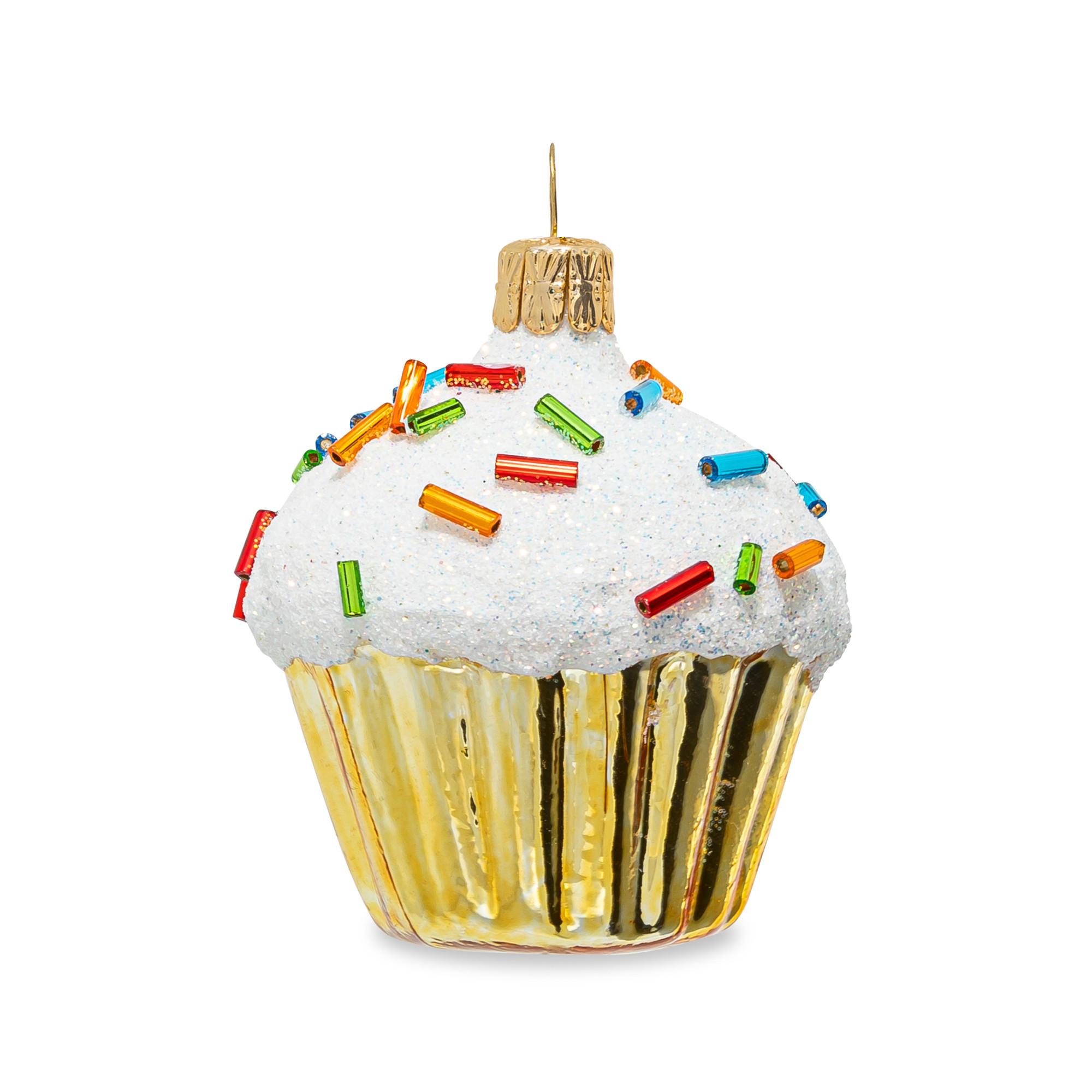 Manor Ornament Cupcake Regenbogen 