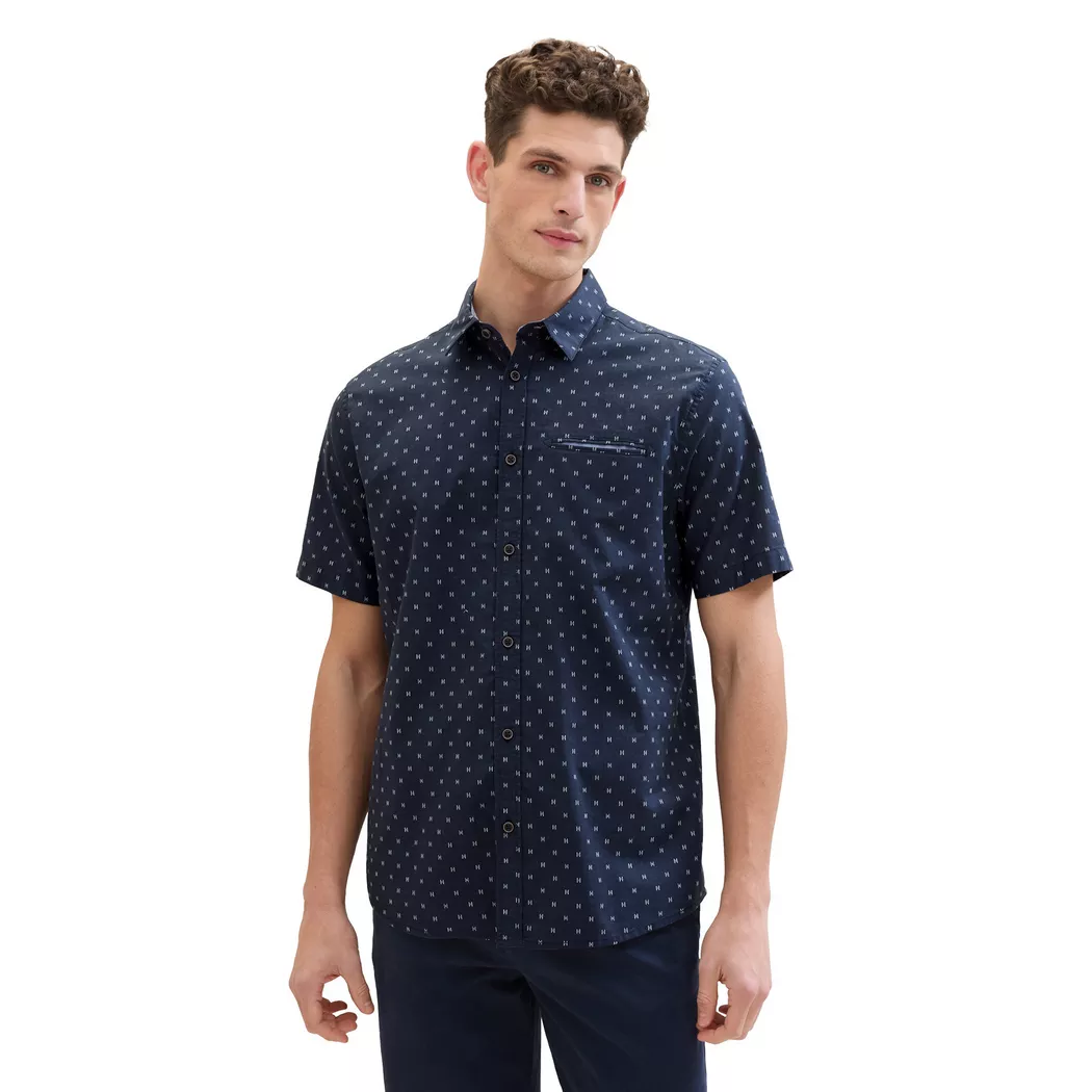 Tom Tailor - Shirt, kurzarm, für Herren, Blau Größe S