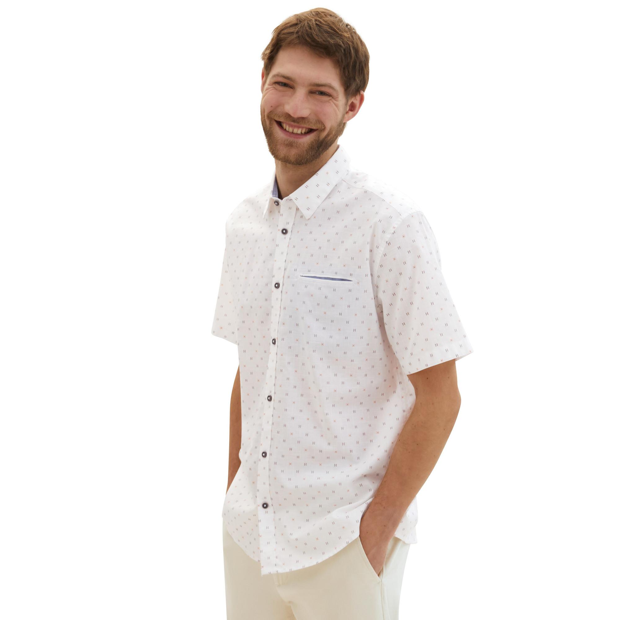 Image of Shirt, Kurzarm Herren Weiss S