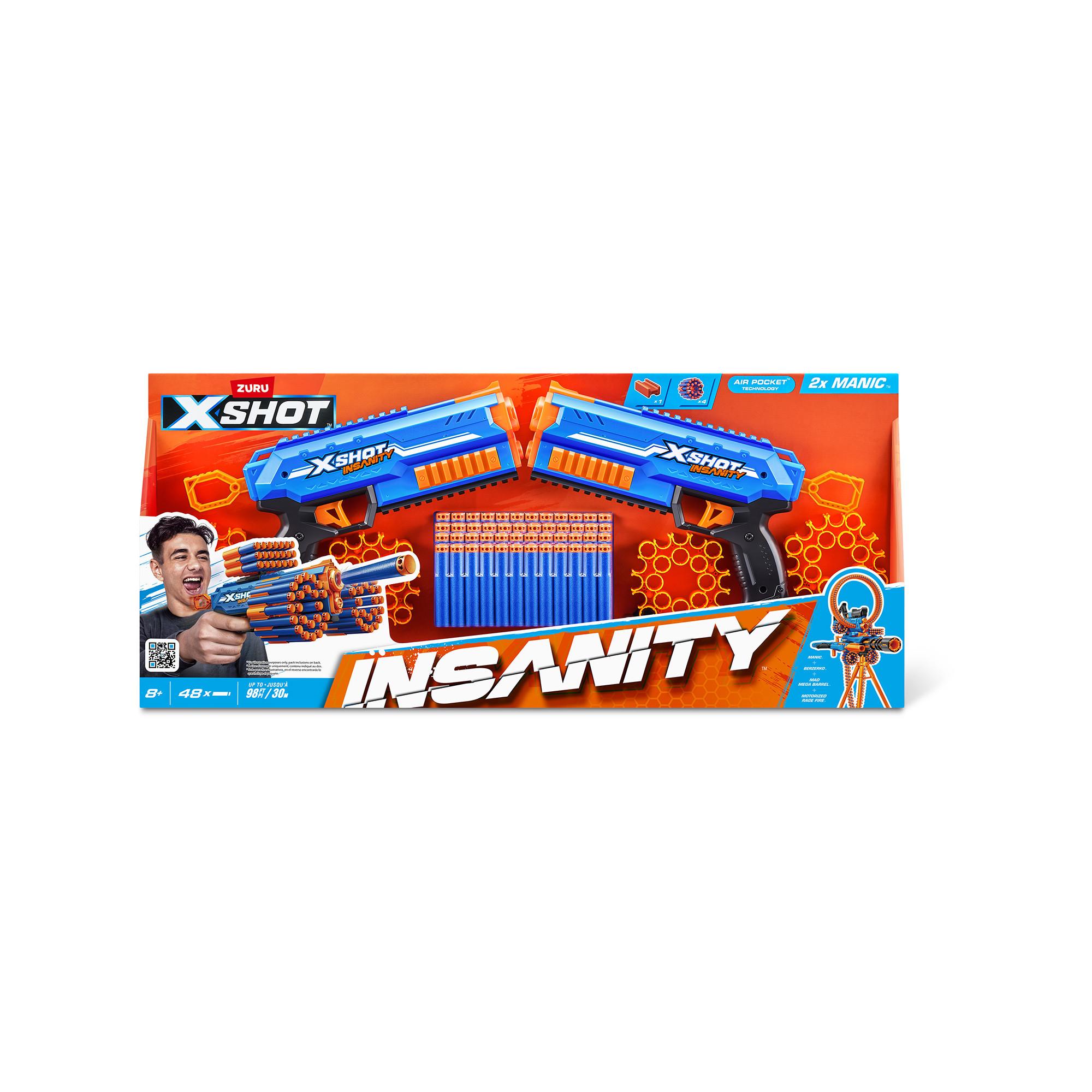 X-Shot  Insanity Double Manic Blaster Set 