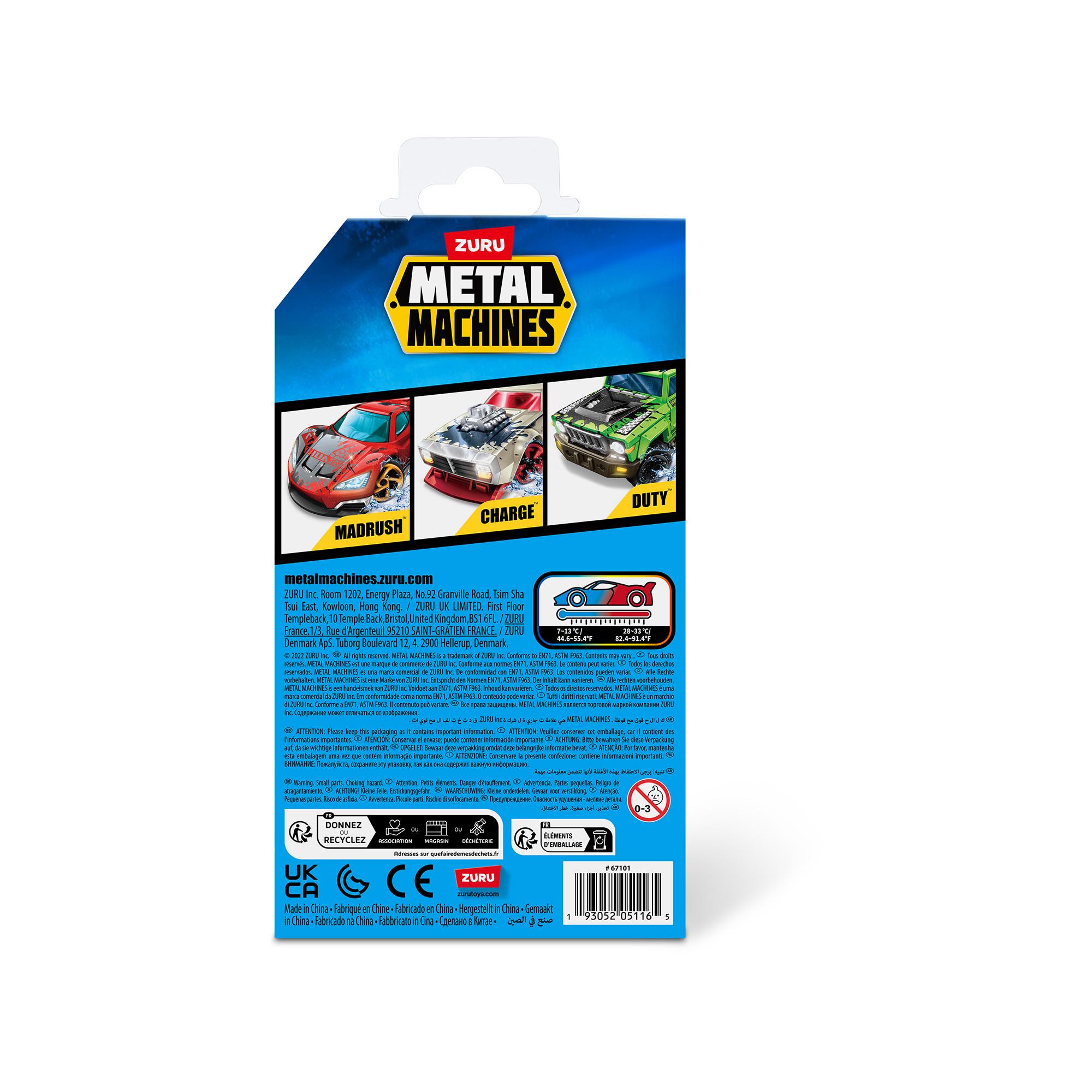 Metal Machines  Farbwechsel-Autos 3er Pack, Zufallsauswahl 