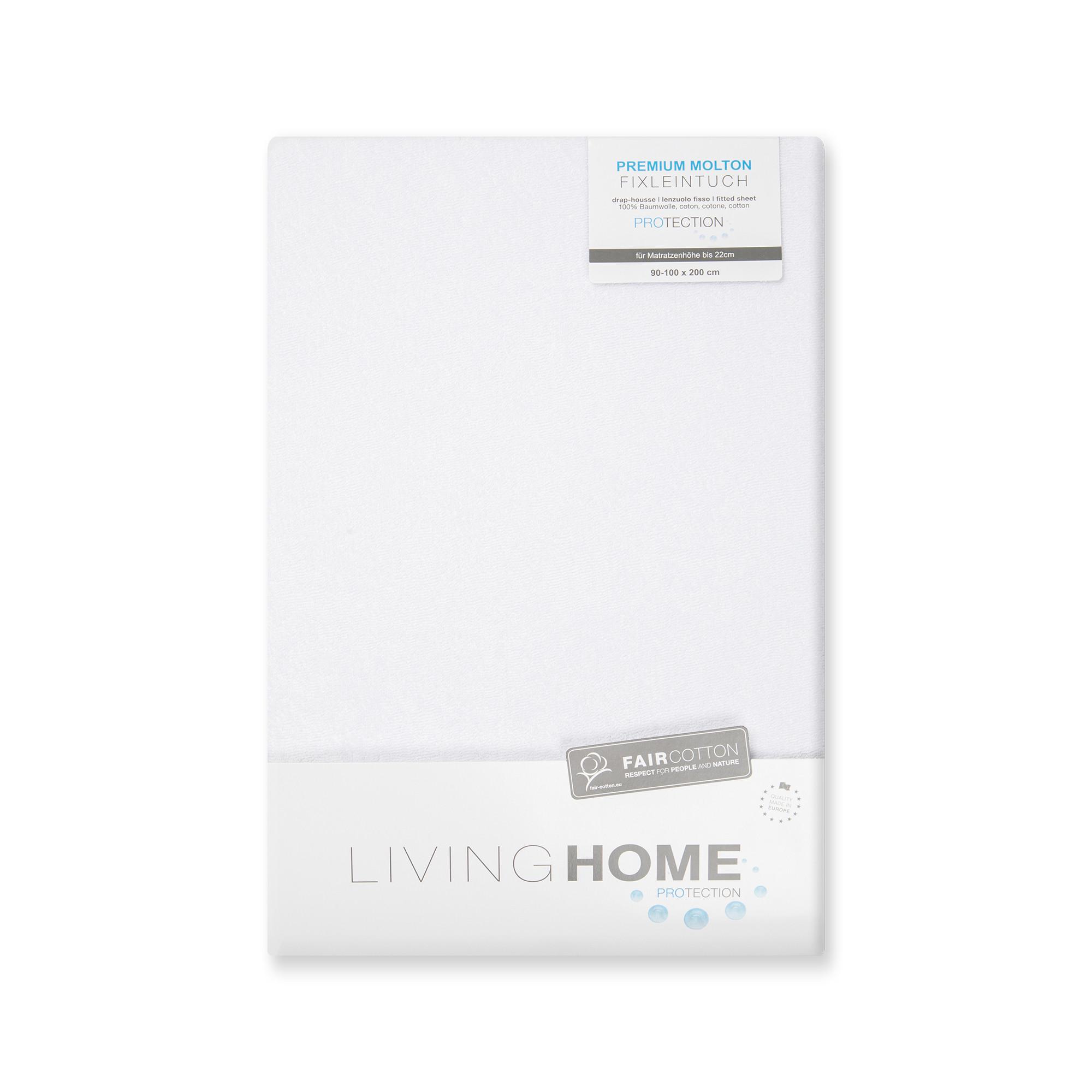 Living Home Molton Matratzenschutz Frottee 