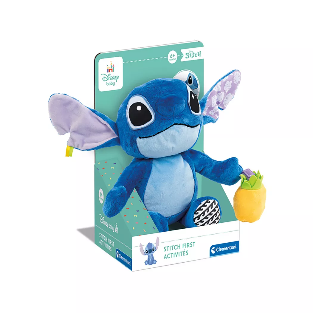 Clementoni - Stitch interaktive Plüschfigur, Multicolor