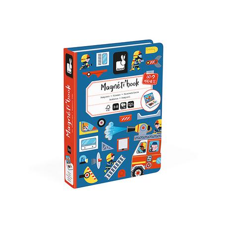 Janod  Livre magnétique Pompiers 